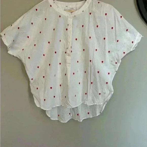 Thanksgiving Turkey Fall Ann Taylor Loft blouse size L oversized and fun wearing - Picture 1 of 10